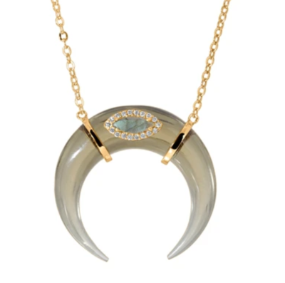 Large Horn Pendant Necklace
