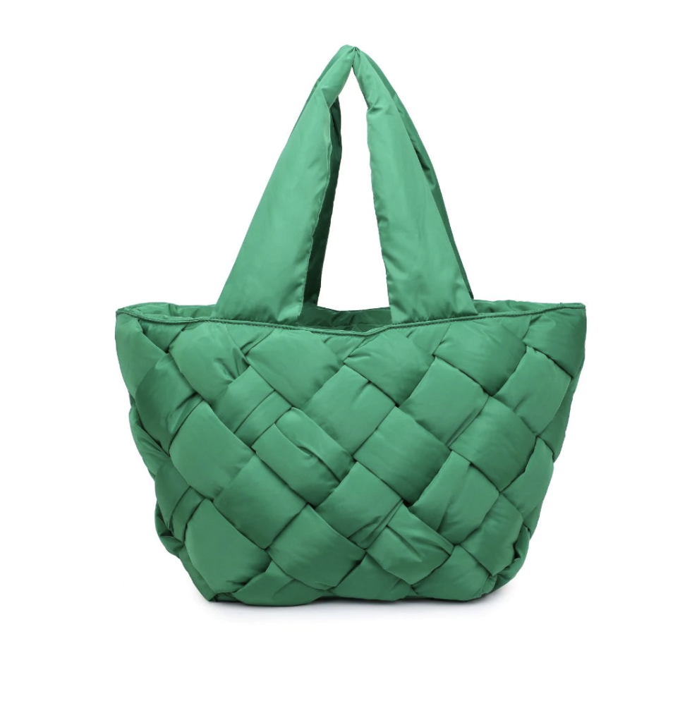 The Woven Puffer Tote