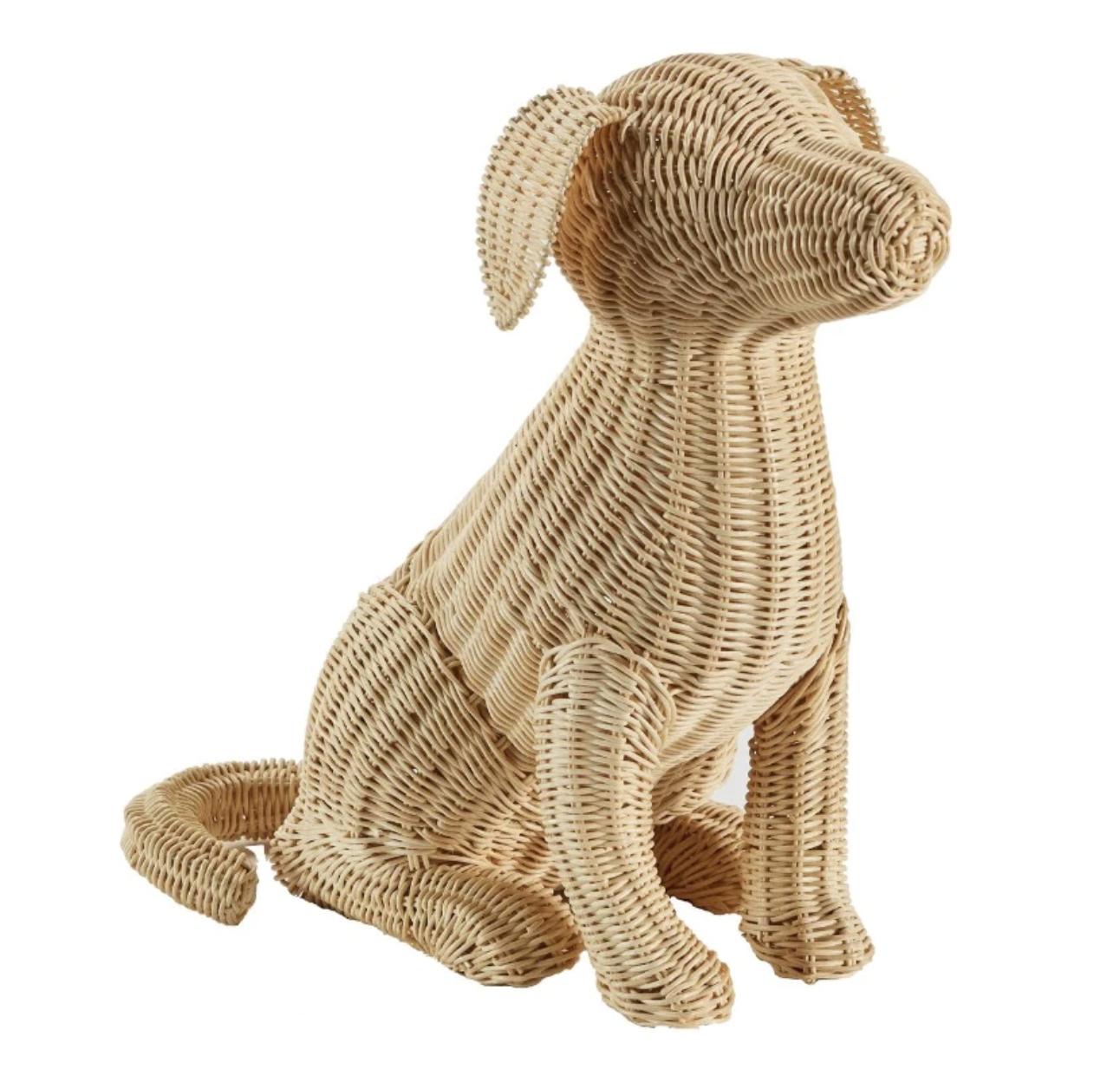 Hand Crafted Wicker Pup