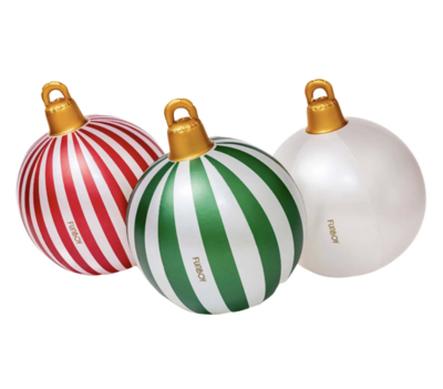 Light Up Christmas Ornament Holiday Balls - 3 Pack