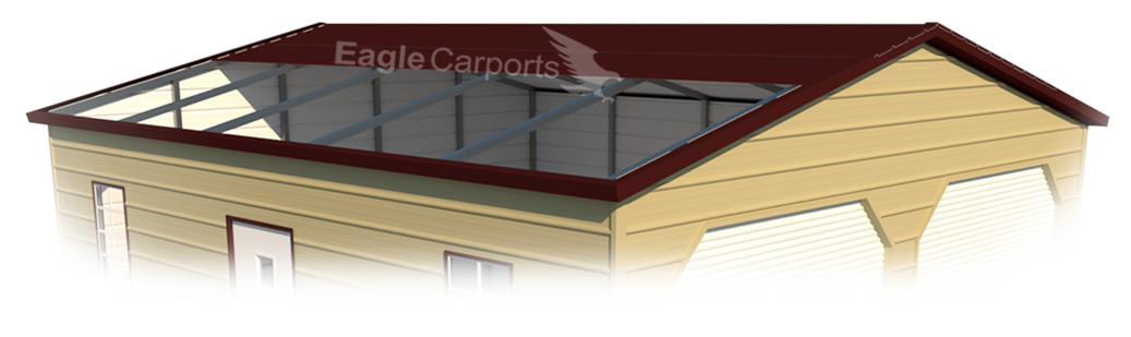 Boxed Eave Style Metal Garages
