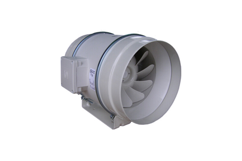 AMS In Line Mixed Flow Fan 100mm X 2 Speed
