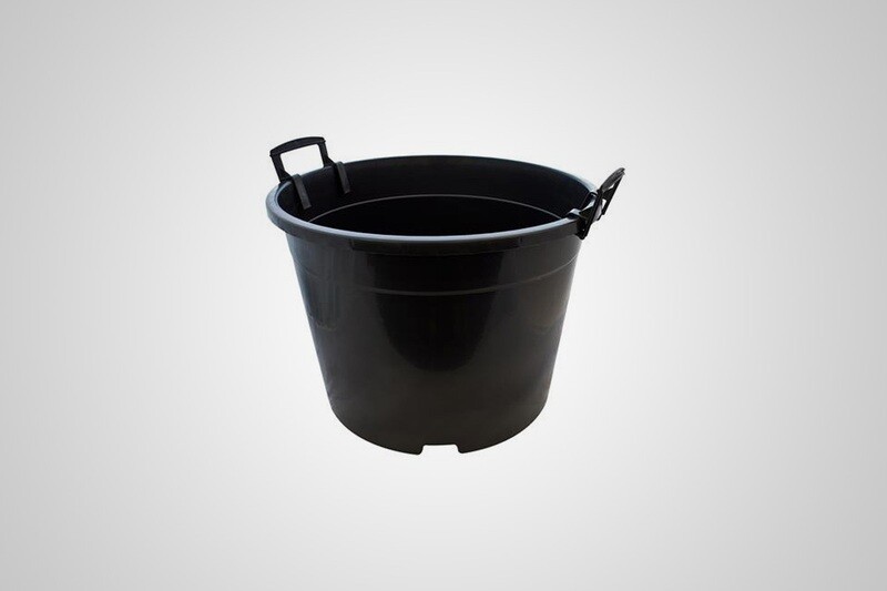 Round Black Pot 65L