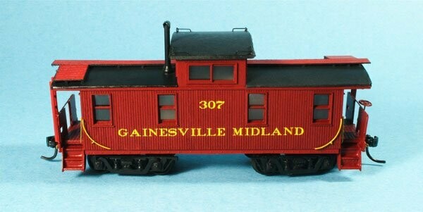 Gainsville Midland Wood Caboose Kit (SP-37)