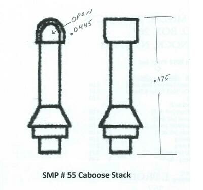 Caboose Stack HO Short 2 each