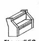 Caboose Steps  Rounded Corners HO 4 EACH