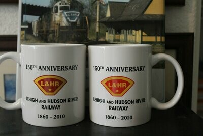 Lehigh and hudson River Railway 150th Annirersary Mug