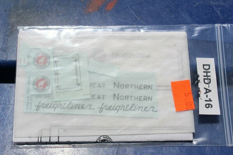 Great Northern Freightliner Trailer Decal set