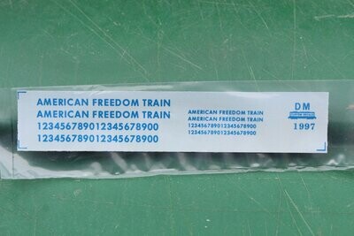 American Freedom Train decal set