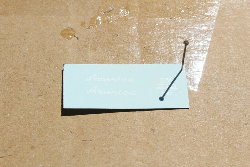 America cursive logo American Freedom Train DECAL SET