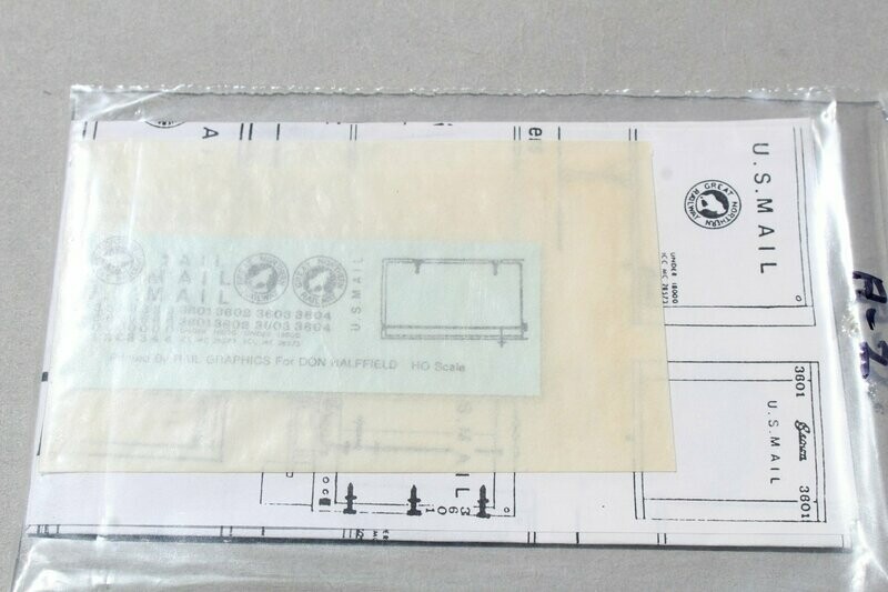 Great Northern Decals for U S Mail Trailers