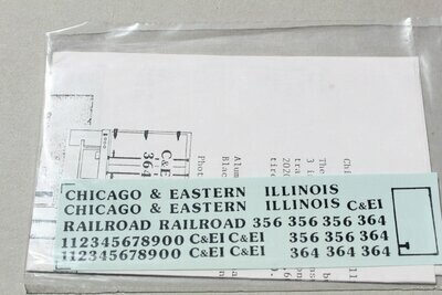Chicago & Eastern Illinois 35' Insulated Trailer Decal
