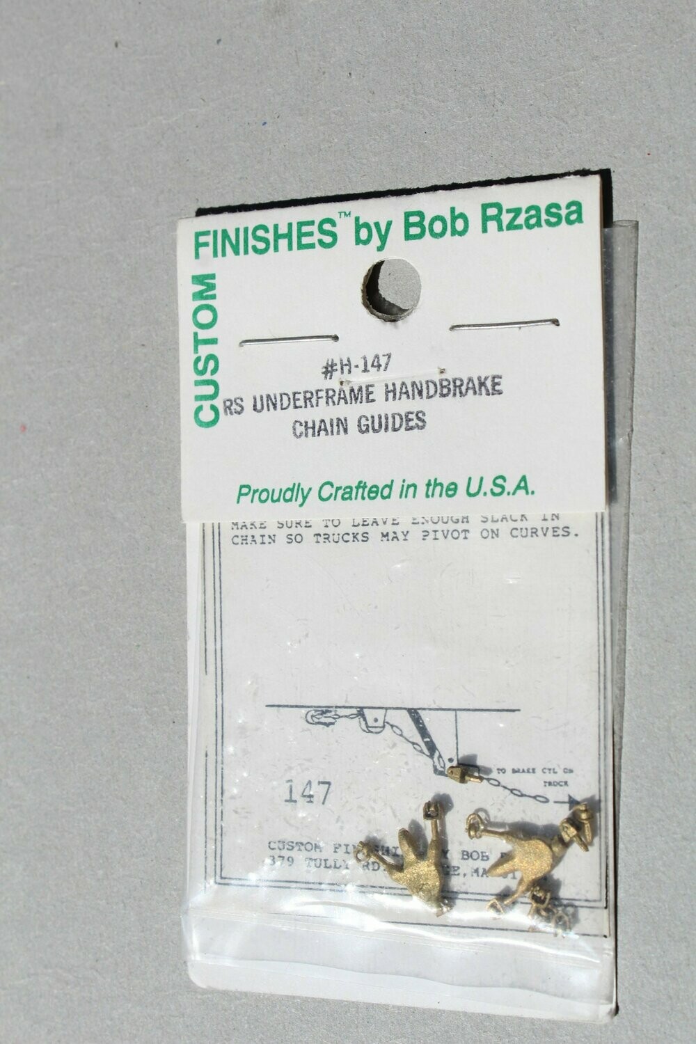 Custom Finishing/Finishes 147 ALCO RS Under frame Handbrake Chain Guides