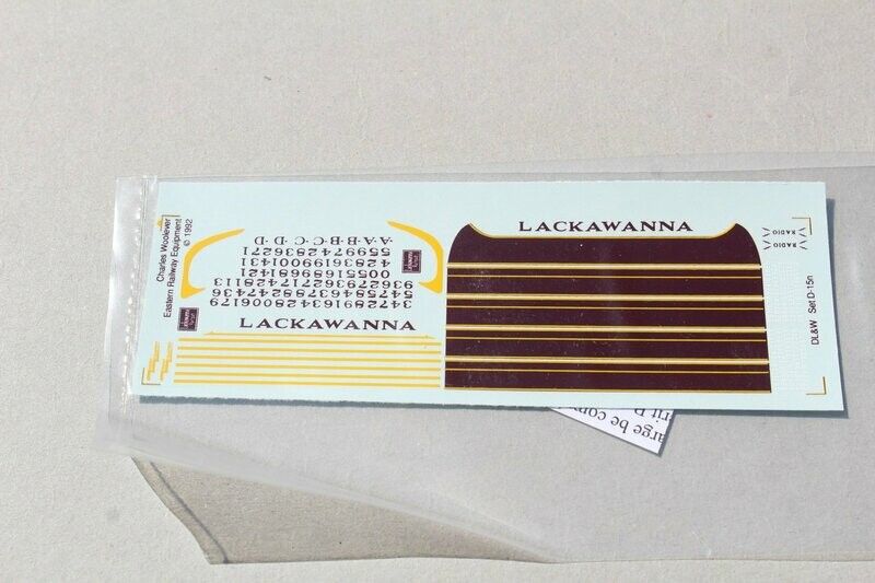 DLW "N" scale F Unit decal set