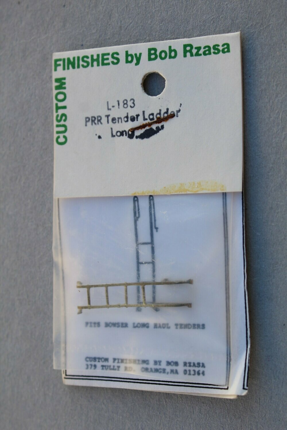 Custom Finishing/Finishes 183 Tender Ladder long PRR