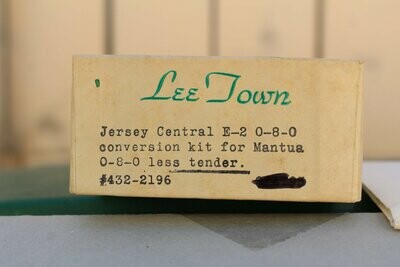 Lee Town 2196 Jersey Central E-2 0-8-0 conversion kit