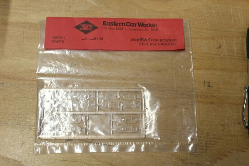 Windows for Bowser PRR N5C Caboose