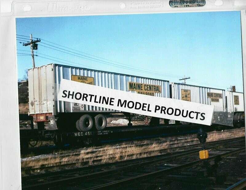 Maine Central (MEC)  RMEZ 206036 Trailer on MEC 451 Flat