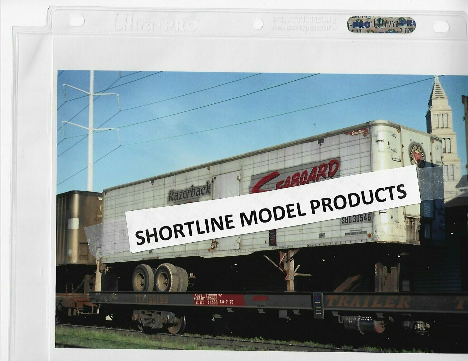 Seaboard RR (SBD) SBD 30546 Trailer on TT Flat 6-1976