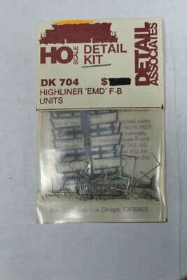 Detail Associates 704 Highliner EMD F-B Detail kit