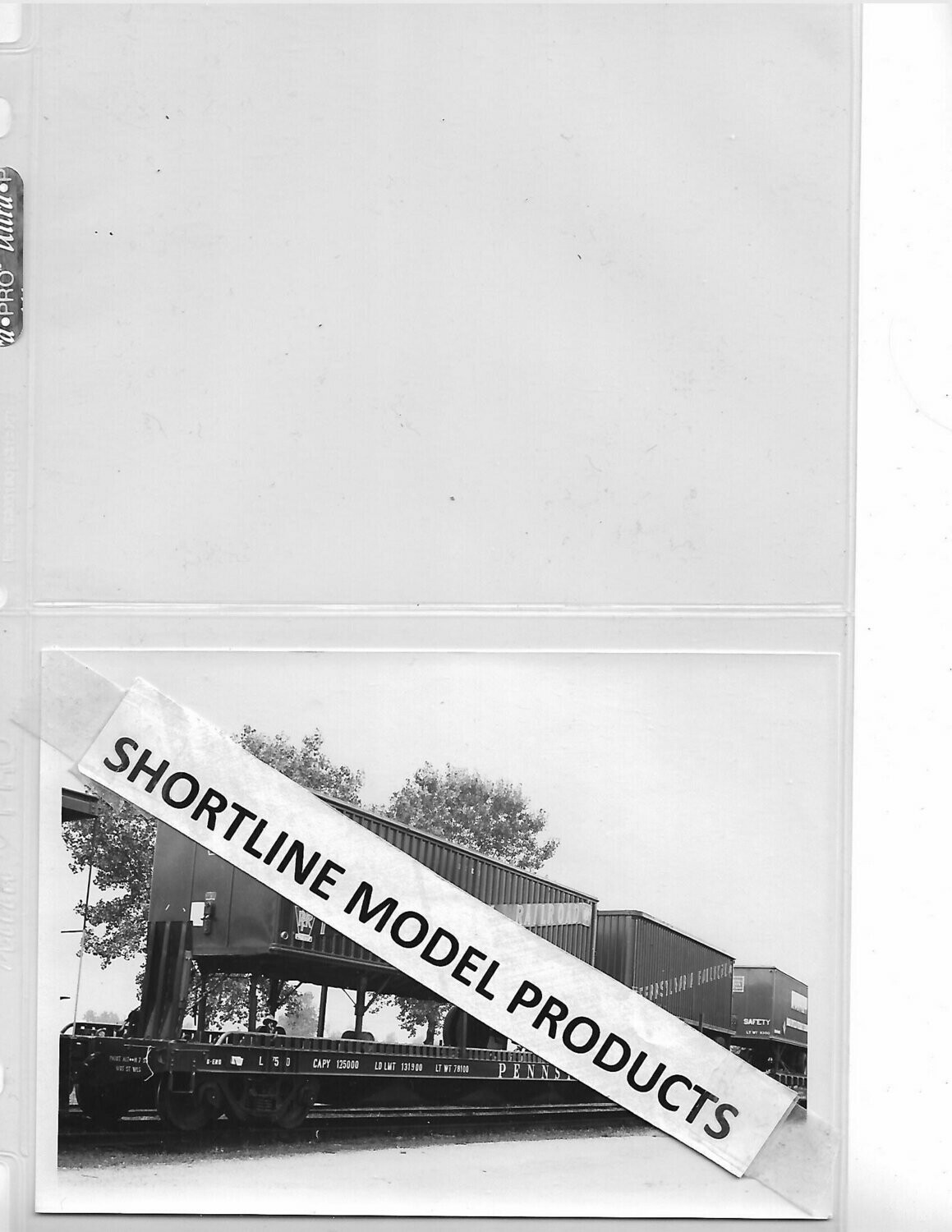 PRR 470615 Flat with 30E34 Trailer plus one 1955