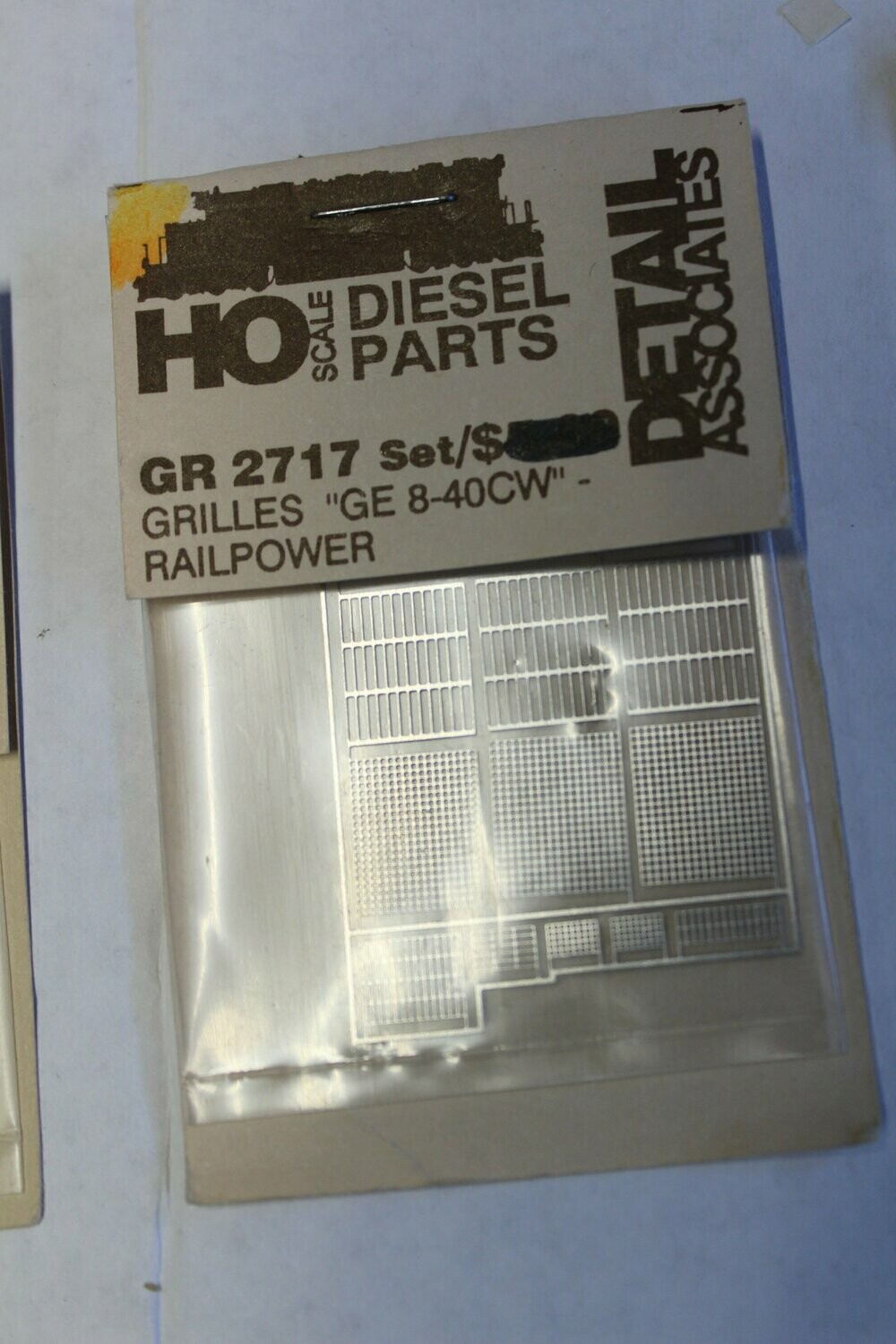 DETAIL ASSOCIATES 2717 GRILLES GE 8-40CW RAILPOWER