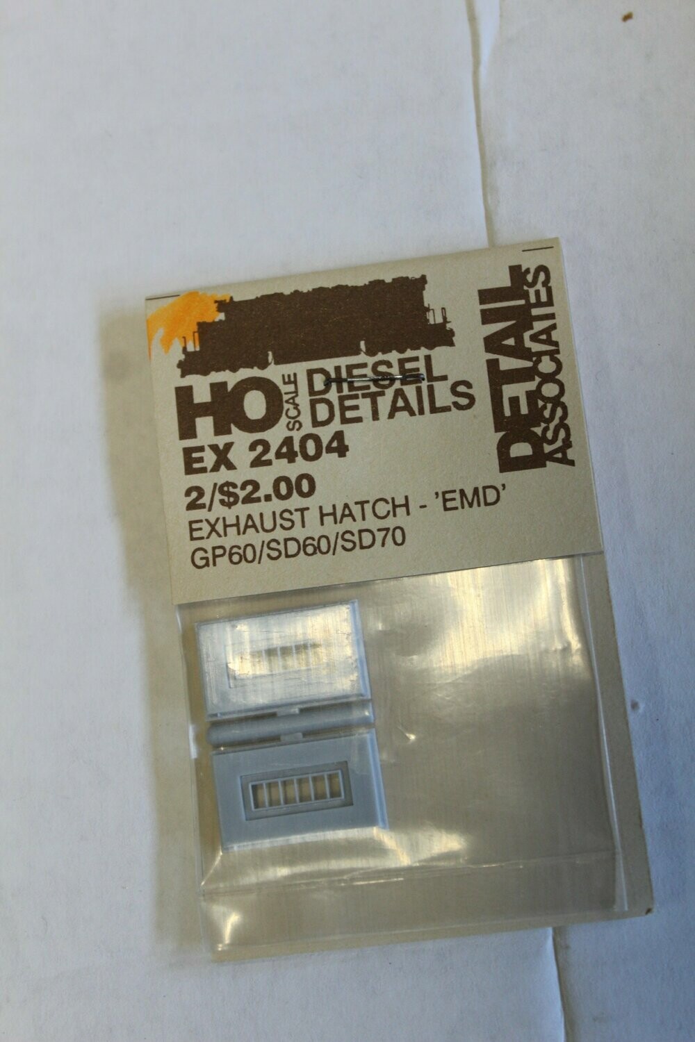 DETAIL ASSOCIATES 2404-2  EXHAUST HATCH EMD GP60/SD60/SD70