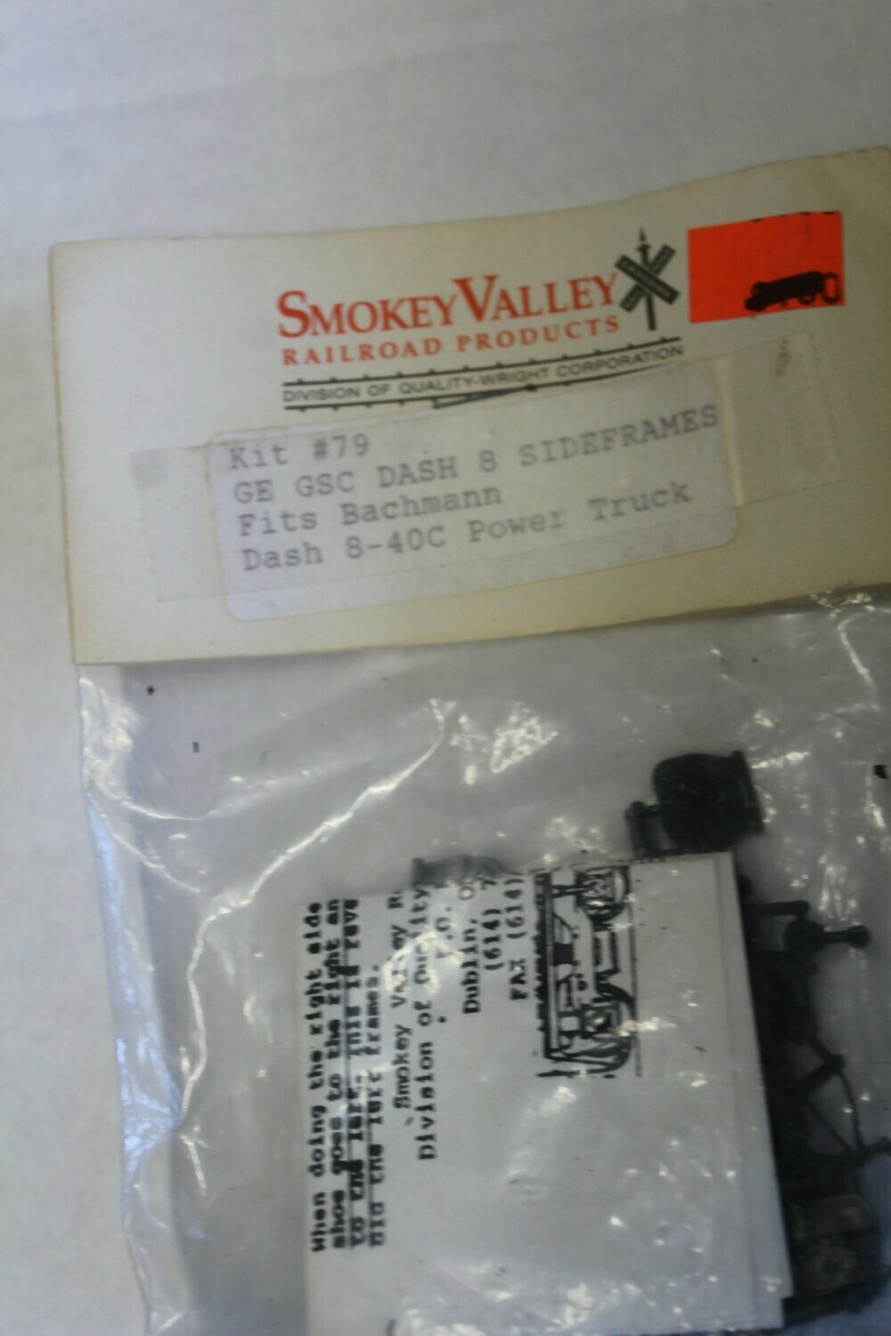 DETAIL ASSOCIATES 3510  (TSP #79) SIDEFRAMES GE GSC DASH 8 for BACHMANN
