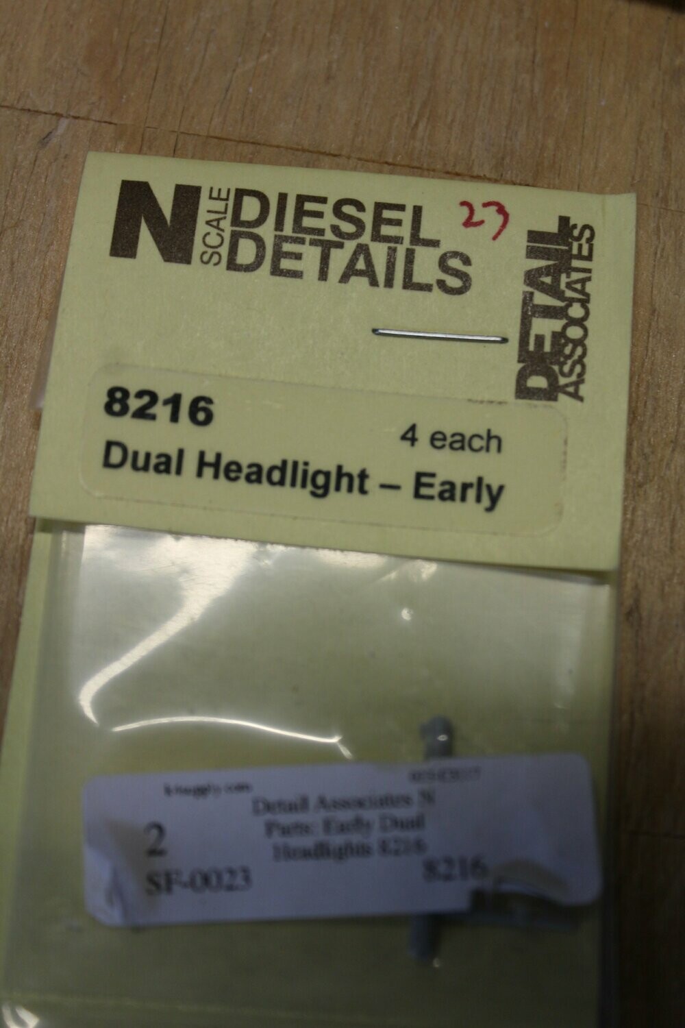 DETAIL ASSOCIATES 8216-4 DUAL HEADLIGHT EARLY
