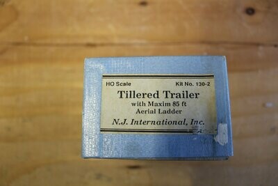 N. J. INTERNATIONAL 130-2 TILLERED TRAILER 85' AERIAL LADDER