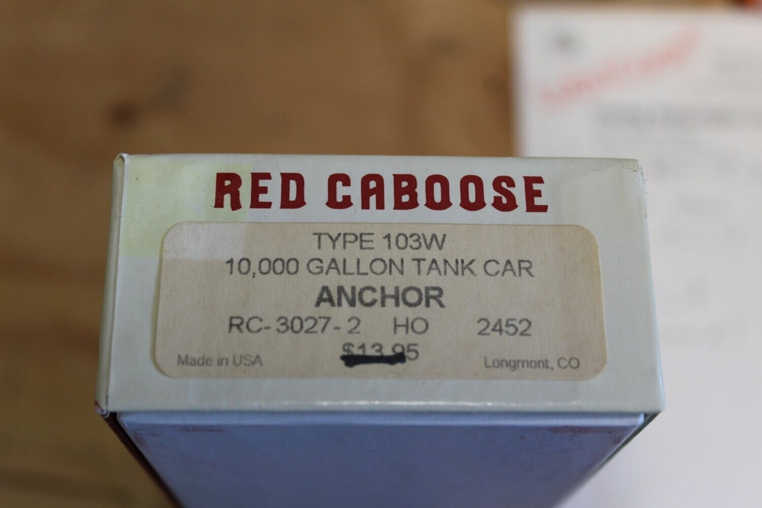 RED CABOOSE 3027-02 ANCHOR 10000 GALLON TANK CAR