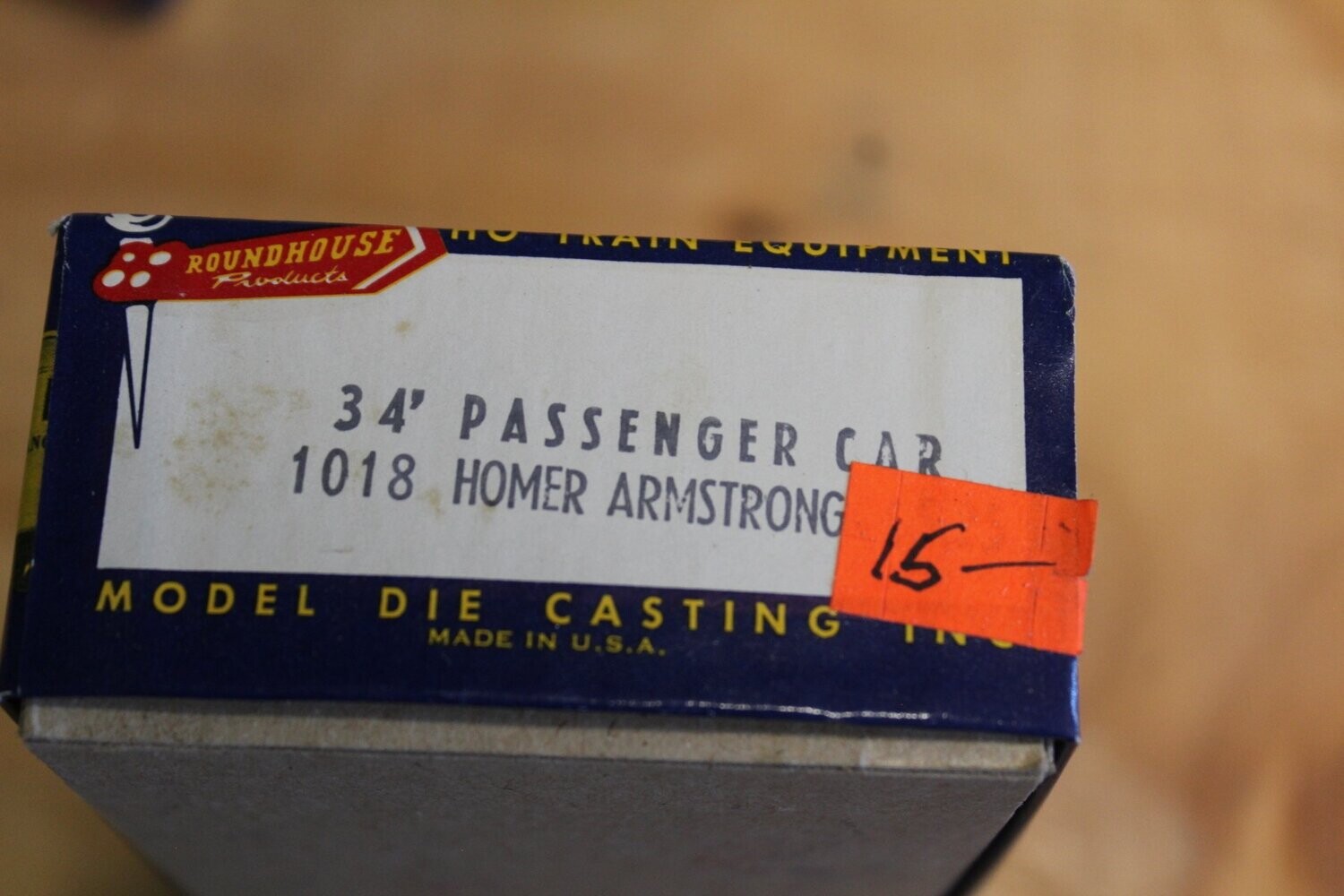 MODEL DIE CASTING 1018 LIMA  HOMER ARMSTRONG 34' PASS CAR