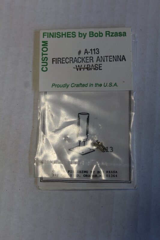 CUSTOM FINISHES 113 FIRECRACKER ANTENNA W/BASE