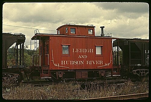 Lehigh Hudson Ry HO WHITE Caboose DECALS