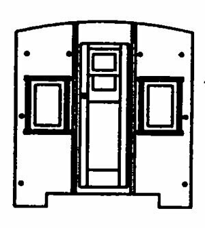 Caboose Ends w/ Windows Steel (1 pr)