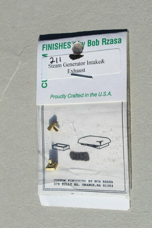 Custom Finishing/Finishes 211 Steam Generator Intake and Exhaust