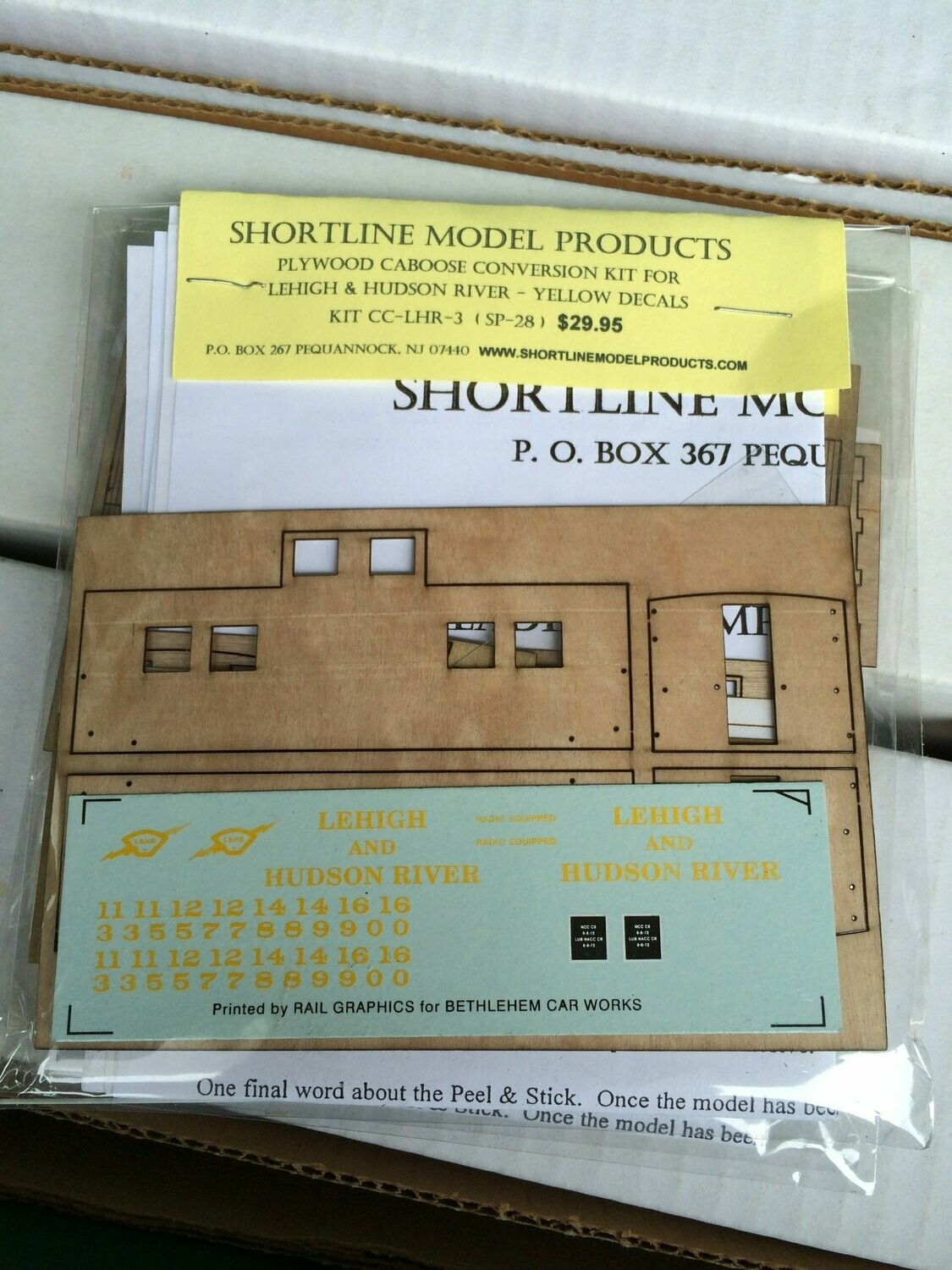Lehigh & Hudson Plywood Caboose Conversion Kit