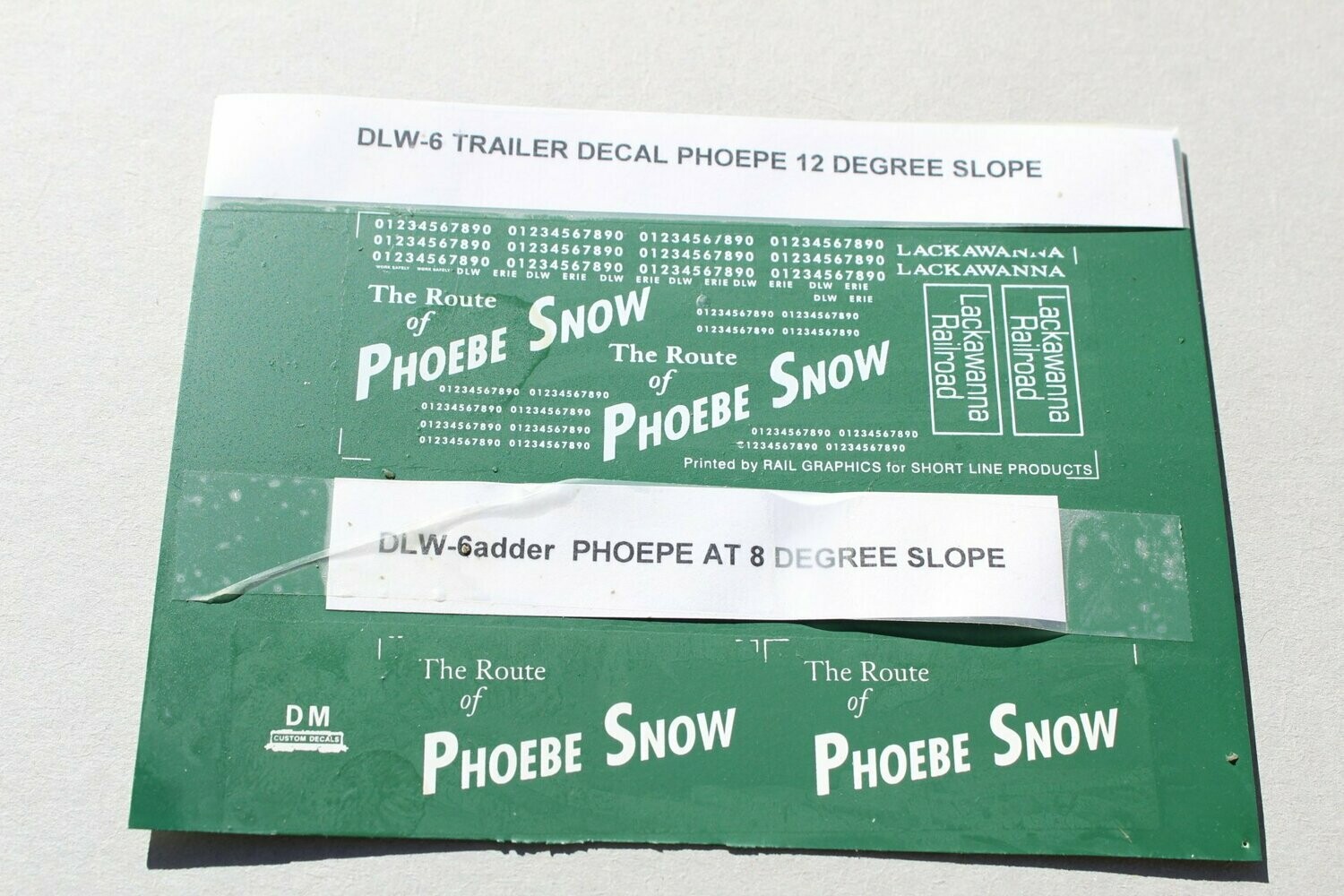 DLW Trailer 8 degree Slope adder set for Trailer