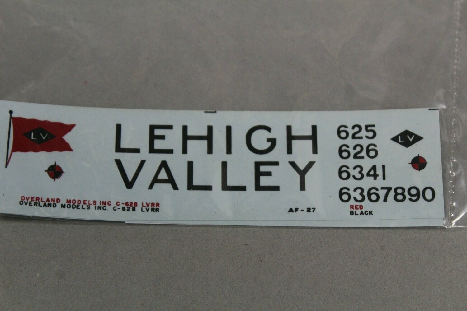 Lehigh Valley ALCO C-628 White Bird ho decal set