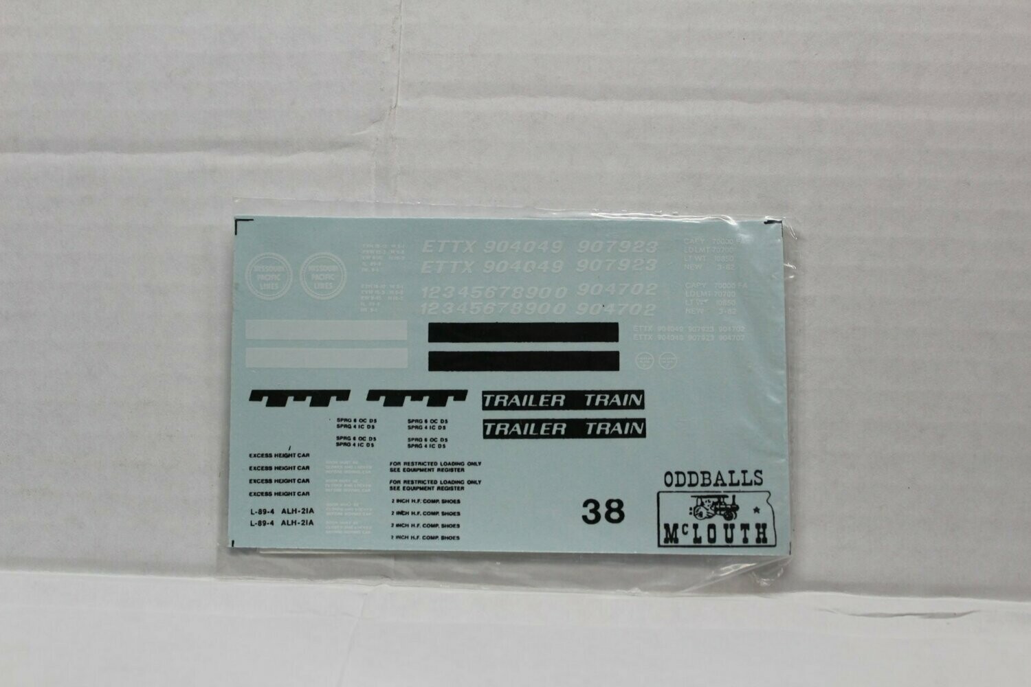 Missouri Pacific Buzz Saw Autorack Decal set