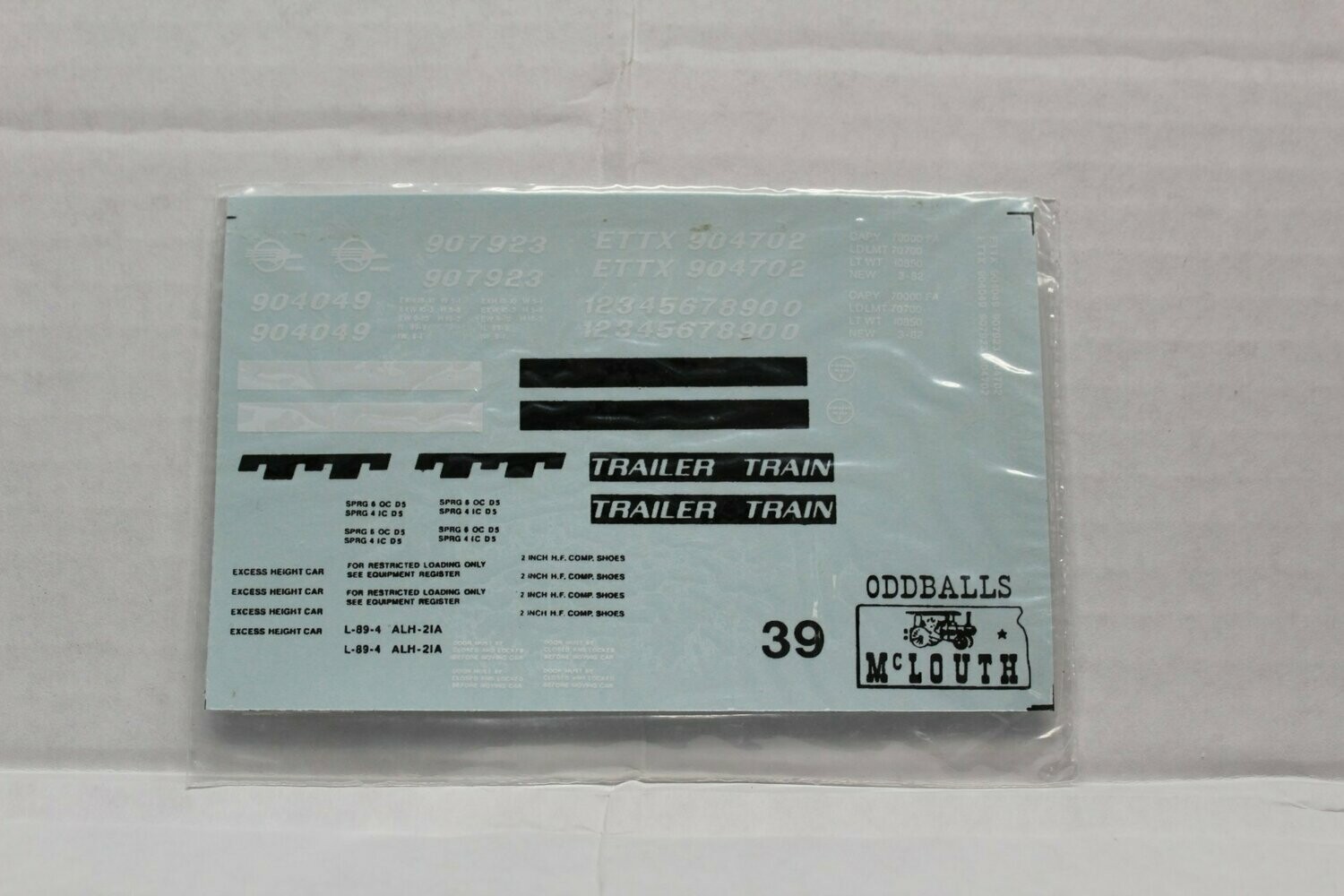 Missouri Pacific Autorack decal set  ODDBALLS