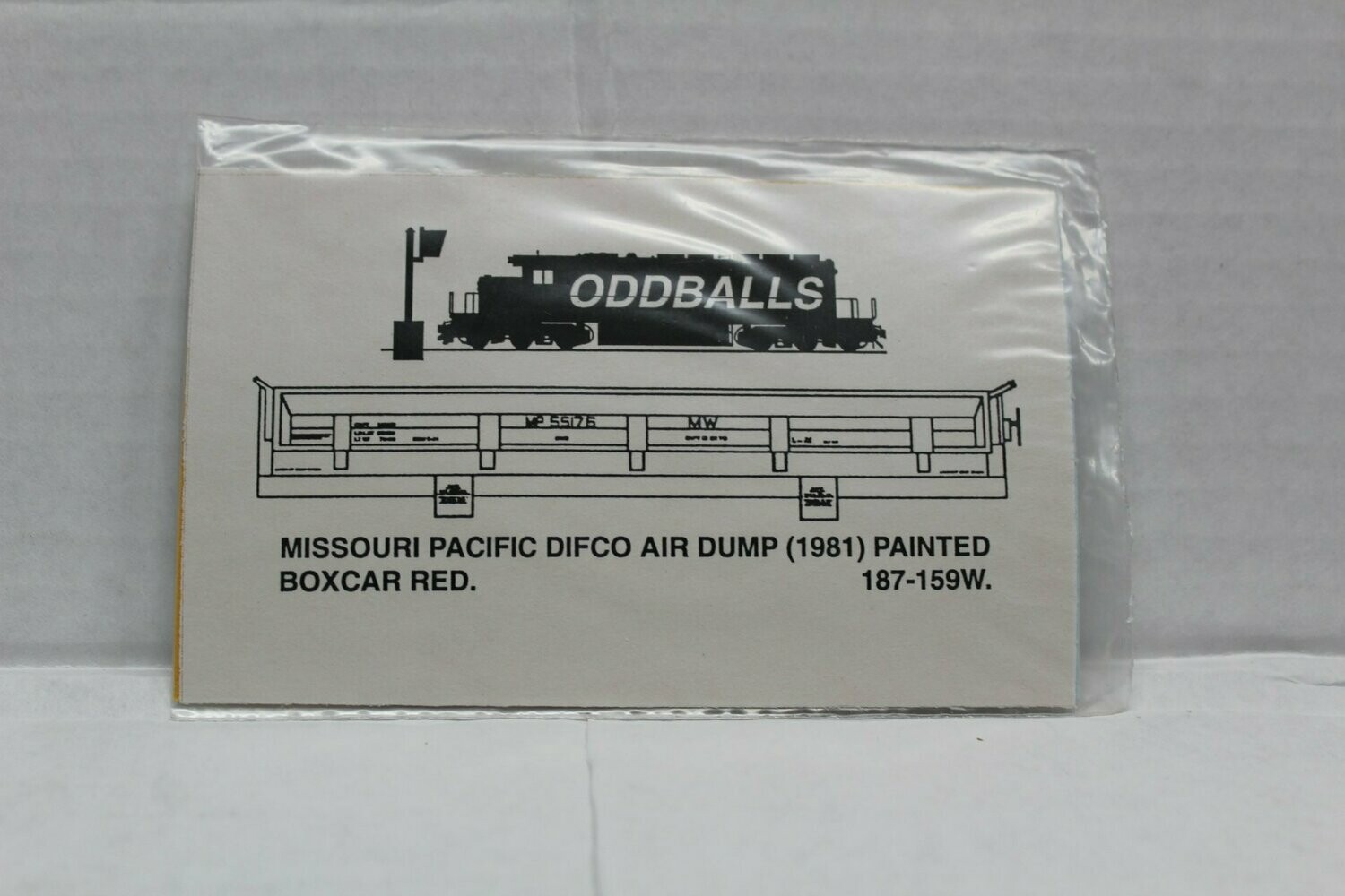 Missouri Pacific DIFCO AIR DUMP Decal set ODDBALLS