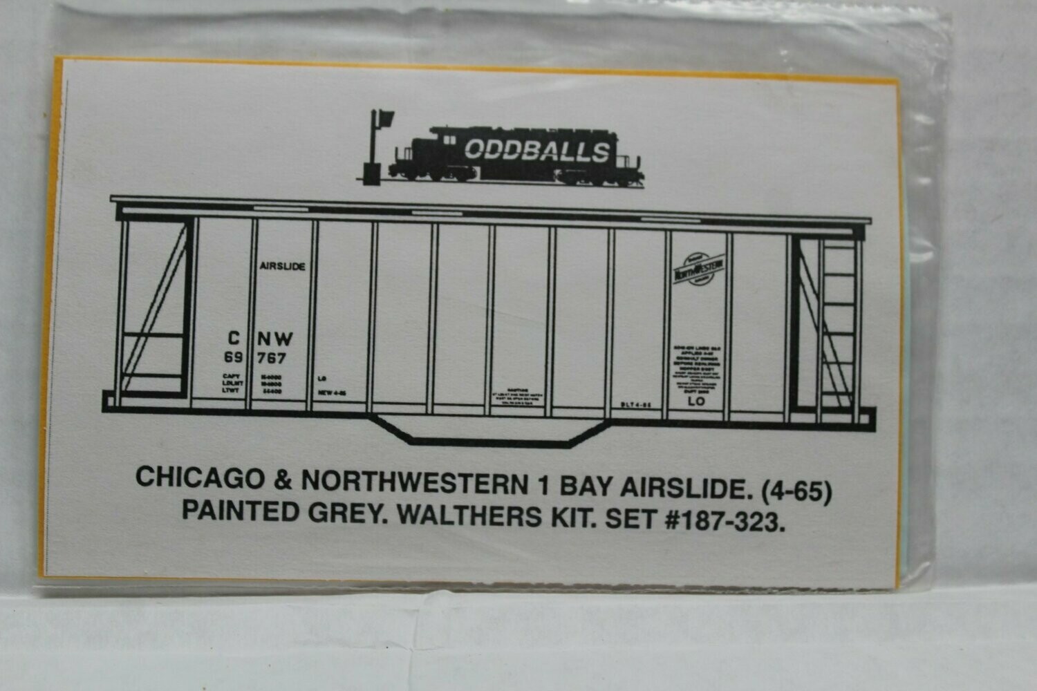 C N W 1 Bay Airslide Decal set ODDBALLS