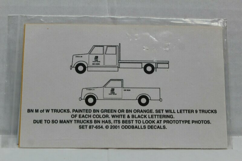 Burlington Northern (BN) Trucks ODDBALLS