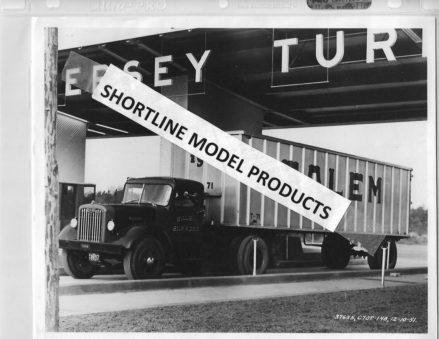 Autocar Tractor w/ Salem Express Trailer NJ Turnpike 1951