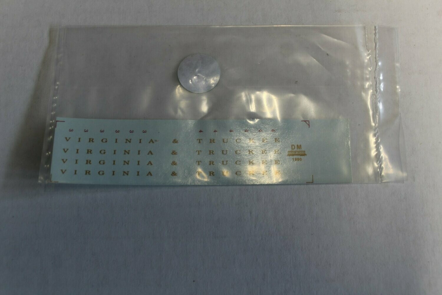 Virginia & Truckee GOLD Decal