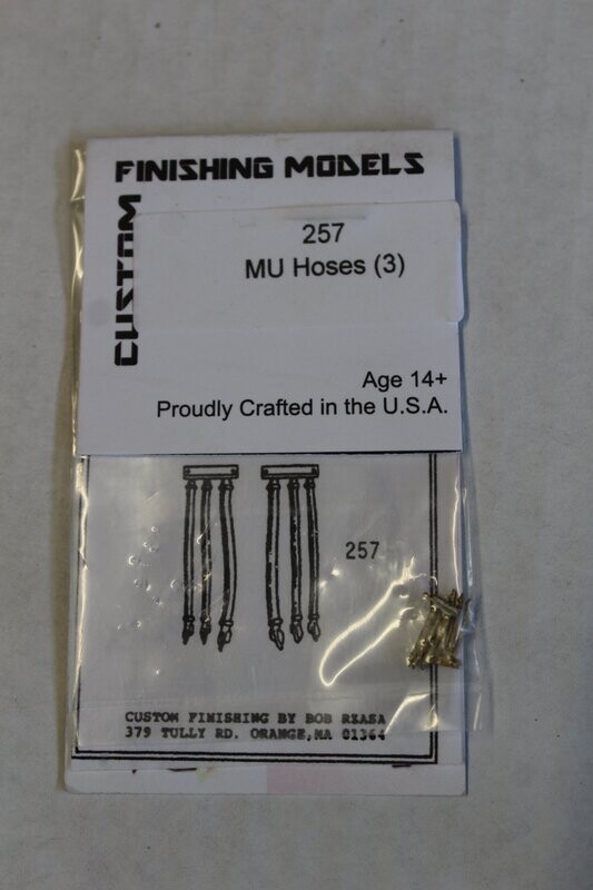 Custom Finishing/Finishes 257-4 MU HOSES (3)