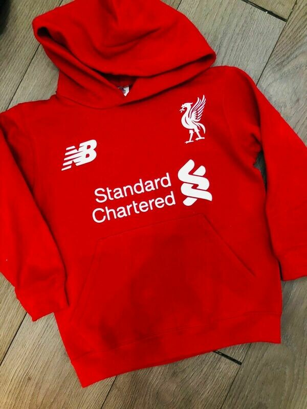 RED kids  Liverpool hoodies