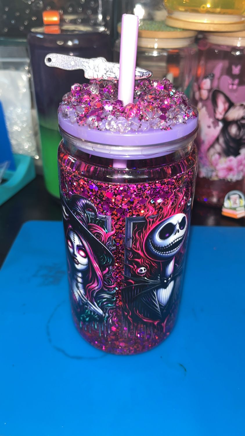 16oz single walled/ Snowglobe tumblers