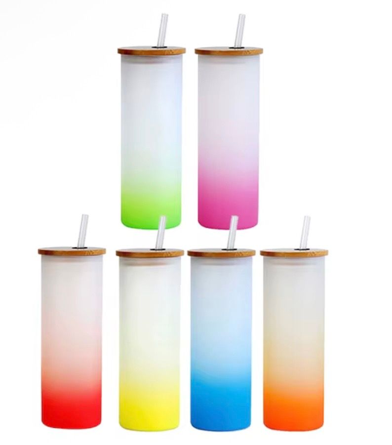 Ombré glass cups